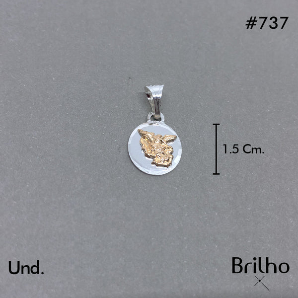 CDJ0737 DIJE SAN MIGUEL ARCANGEL ORO PLATA