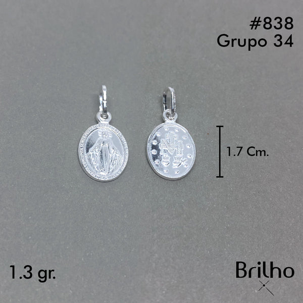 CDJ0838 DIJE VIRGEN MILAGROSA ITALIANO