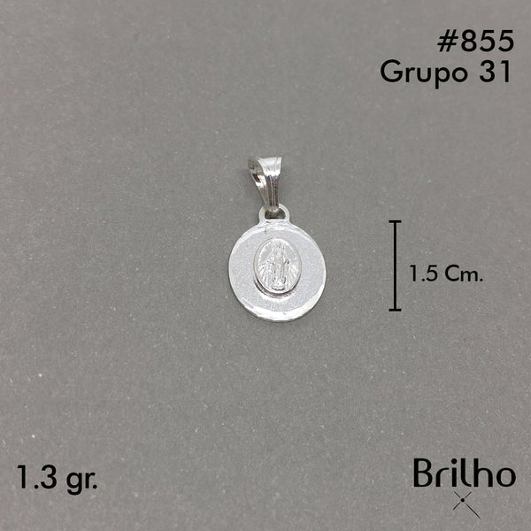 CDJ0855 DIJE VIRGEN MILAGROSA DIAMANTADO