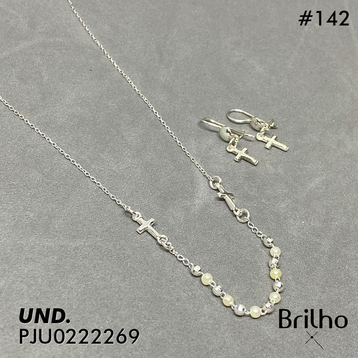 T19N142 JUEGO PERLAS Y CRUCES