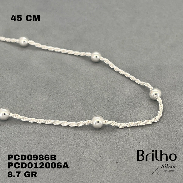 PCD0986B CADENA DELGADA Y ESPECIAL 45CM