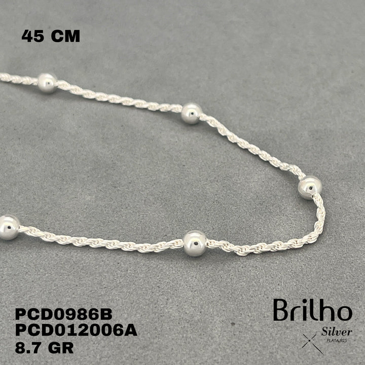 PCD0986B CADENA DELGADA Y ESPECIAL 45CM