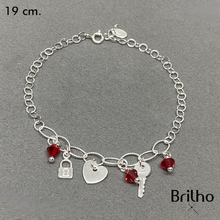 T21N506 PULSERA DIJES VARIOS MURANO ROJO