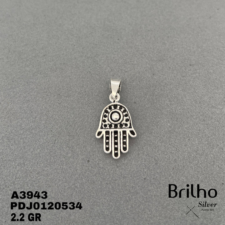 CDJ0040 DIJE MANO HAMSA ENVEJECIDA