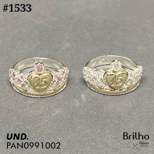 ANILLO 15 A„OS ORO PLATA