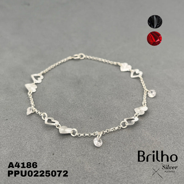 T21N523 PULSERA CORAZONES DIAMANTADOS
