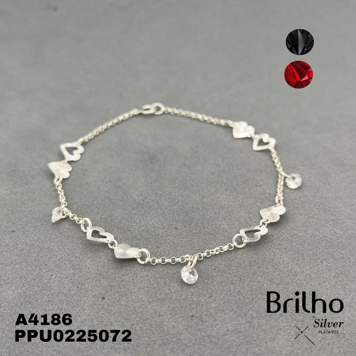 T21N523 PULSERA CORAZONES DIAMANTADOS