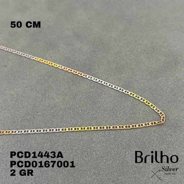 PCD1443A CADENA TRES OROS 50CM