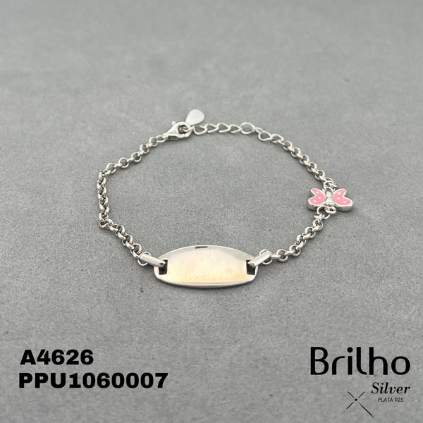 A4626 PULSERA PLACA MARIPOSA