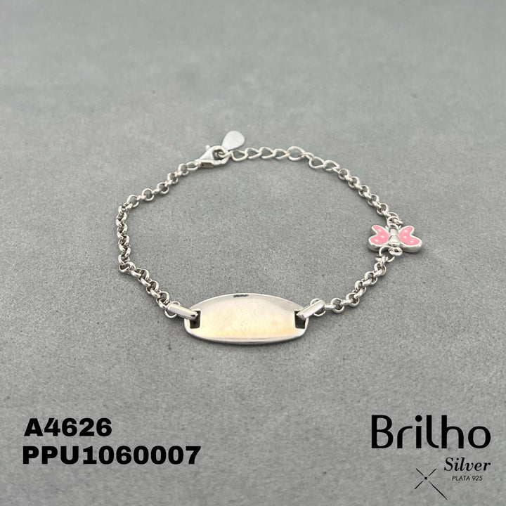A4626 PULSERA PLACA MARIPOSA