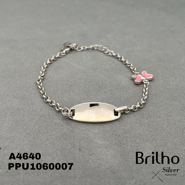 A4640 PULSERA PLACA  MARIPOSA