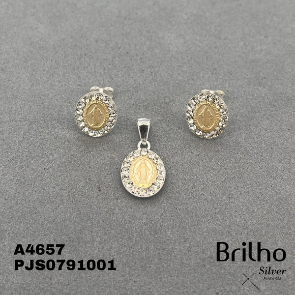 T1N158 JUEGO MILAGROSA ORO PLATA