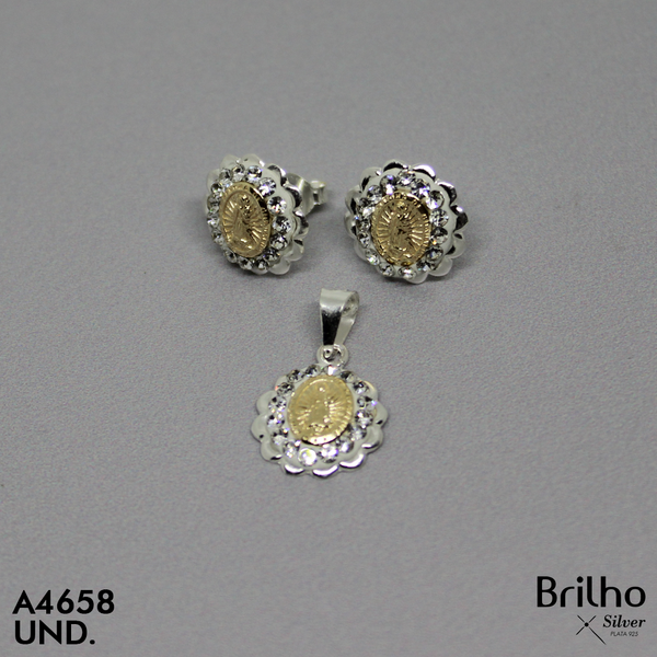 T1N163 JUEGO GUADALUPE ORO PLATA