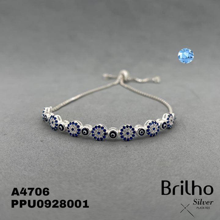 A4706 PULSERA FLOR Y OJO TURCO