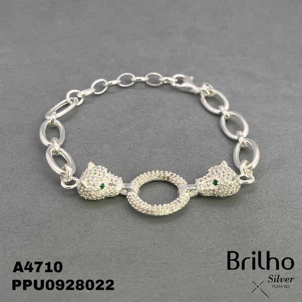 A4710 PULSERA CIRCULO Y LEON MICROCIRCON