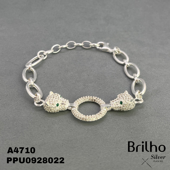 A4710 PULSERA CIRCULO Y LEON MICROCIRCON