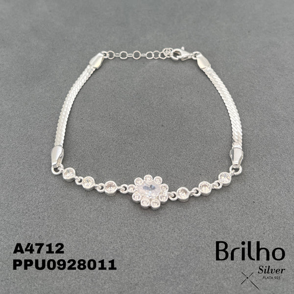 A4712 PULSERA FLOR MICROCIRCONES