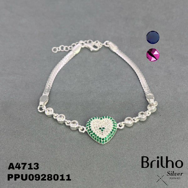 A4713 PULSERA CORAZON MICROCIRCON