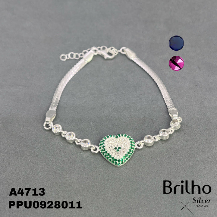 A4713 PULSERA CORAZON MICROCIRCON