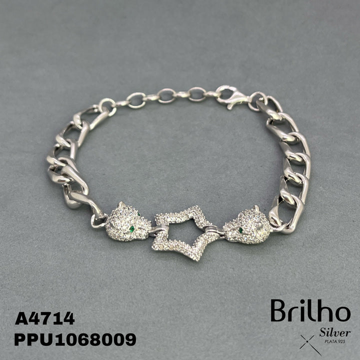 A4714 PULSERA ESTRELLA Y LEON MICROCIRCON