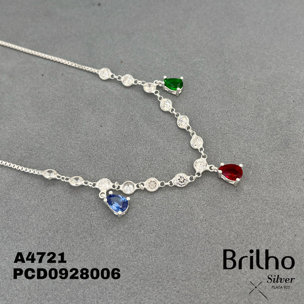 A4721 CADENA CIRCONES EN GOTA