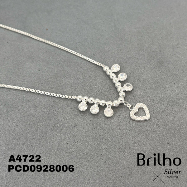 A4722 CADENA CORAZîN  MINI BALIN