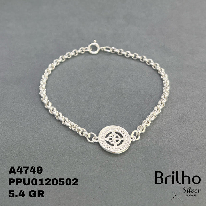 A4749 PULSERA CIRCULO NUDO DE BRUJA