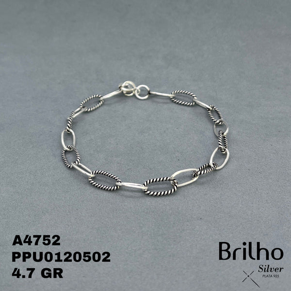 A4752 PULSERA CIRCULO OVALADOS