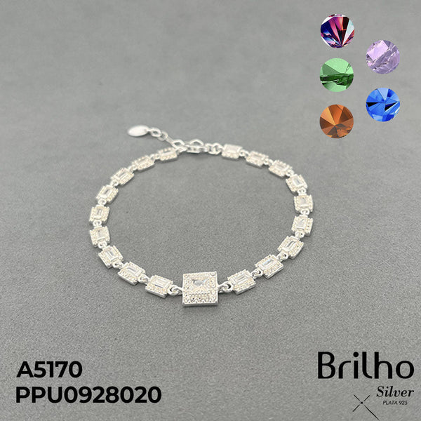 A5170 PULSERA ROMBO MICROCIRCONES