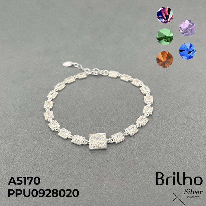 A5170 PULSERA ROMBO MICROCIRCONES