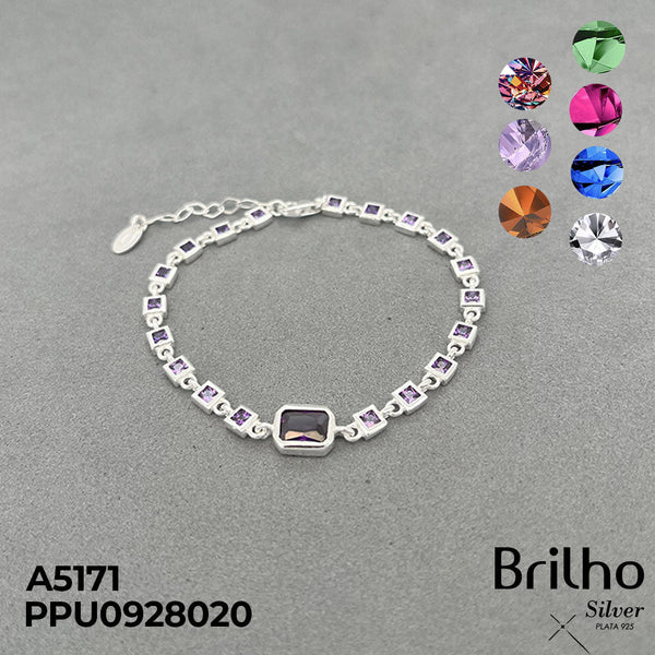 A5171 PULSERA CIRCON CUADRADO
