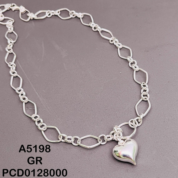 A5198 CADENA ESPECIAL CORAZON LISO