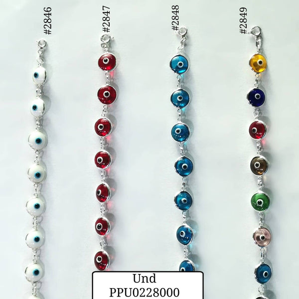 DES2847 PULSERA OJO TURCO ROJA CRISTAL