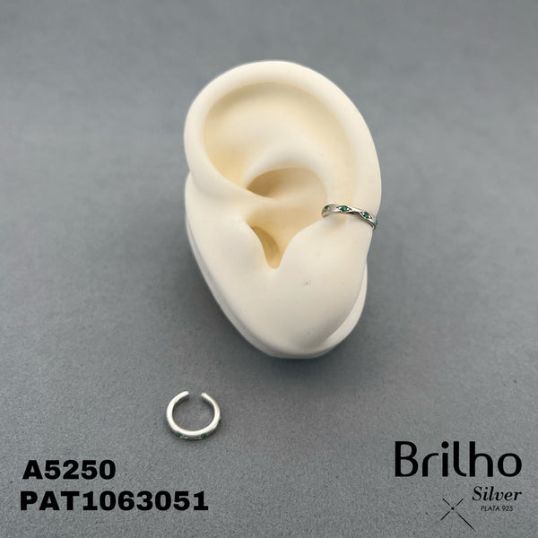 EAR87 EARCUFF MICROCIRCONES RODIO