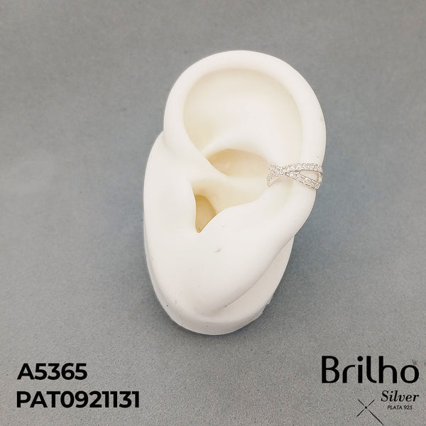 EAR102 EARCUFF EN CRUZ MICROCIRCONES