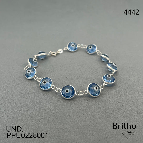 2812 PULSERA AZUL CLARO OJO TURCO SWAROVSKI