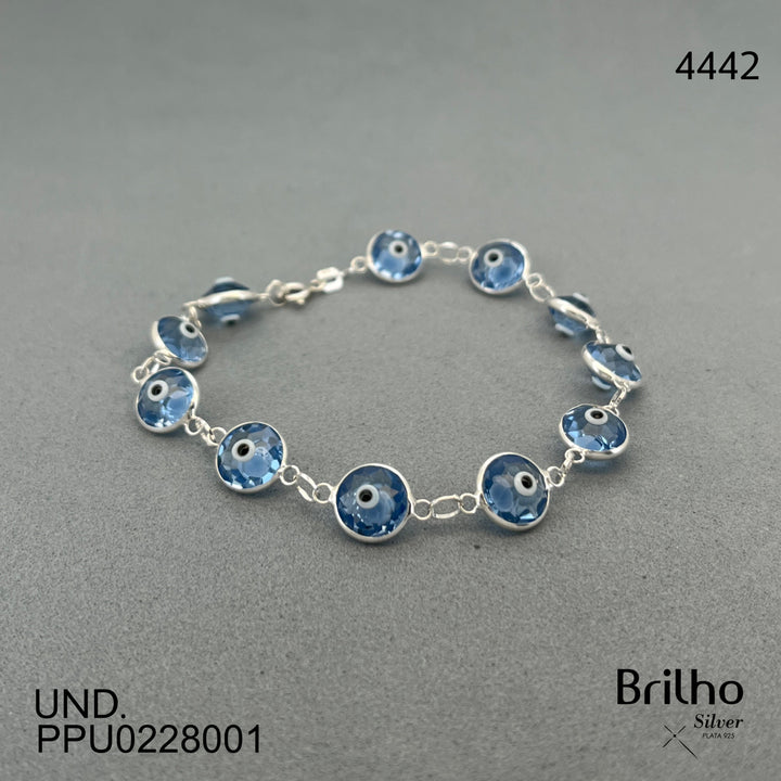 2812 PULSERA AZUL CLARO OJO TURCO SWAROVSKI