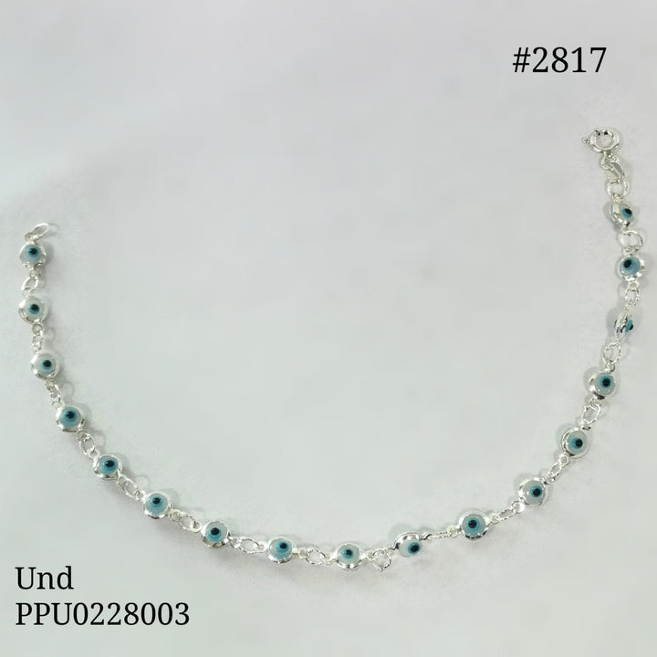 2817 PULSERA OJO TURCO MINI BLANCO