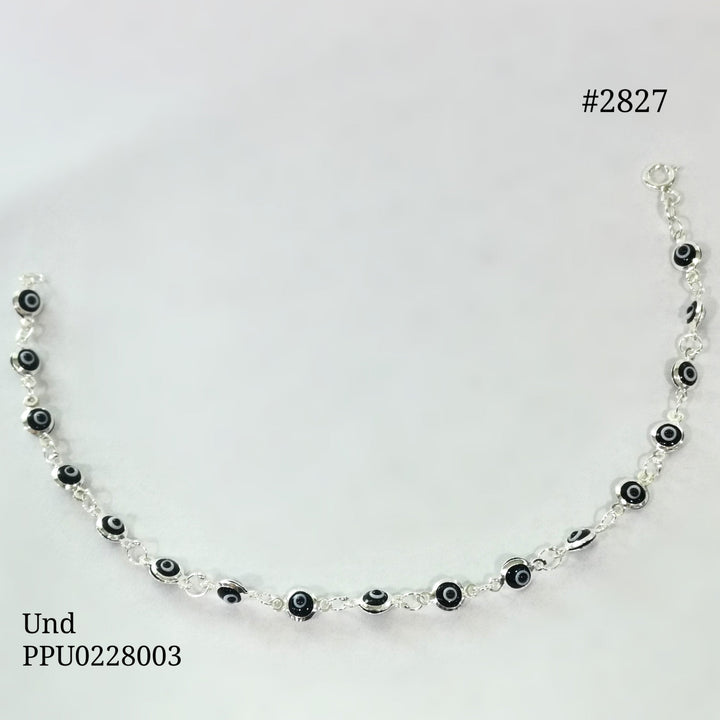 2827 PULSERA OJO TURCO MINI NEGRA