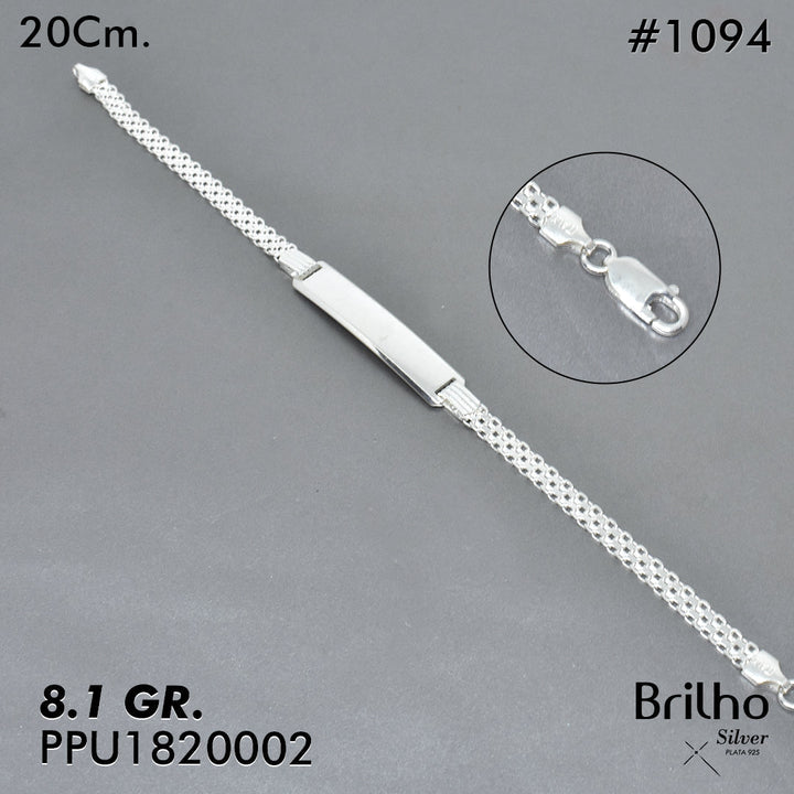 CPU1094 PULSERA PLACA CHINESCA