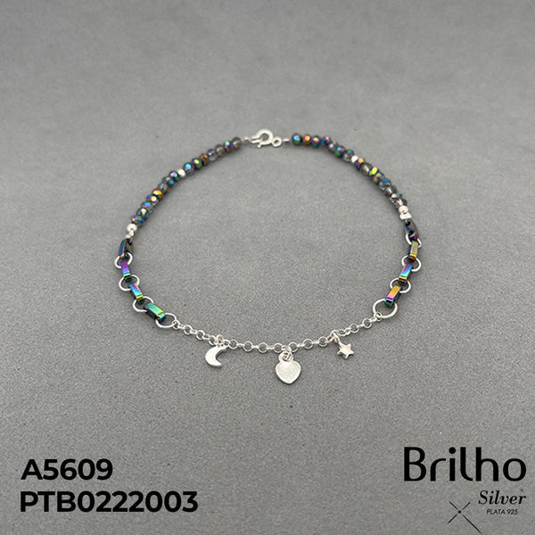 T7N100 TOBILLERA DONAS Y DIJES VARIOS