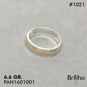 ARGOLLA MULTITALLA ENVEJECIDA CON LçMINA DE ORO