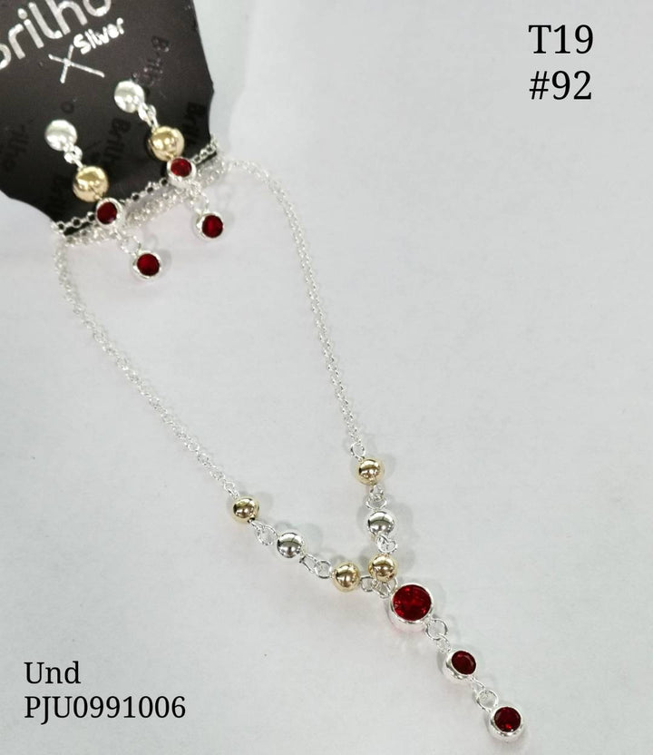 T30N013 JUEGO CIRCîN ORO PLATA