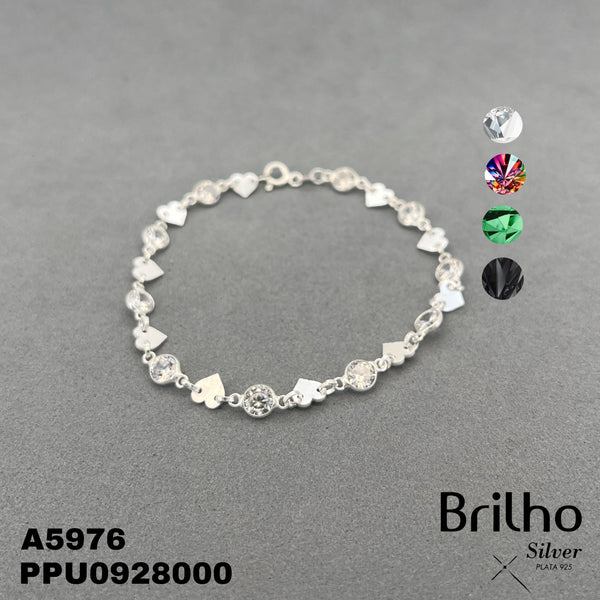 T8N292 PULSERA CORAZONES CIRCON