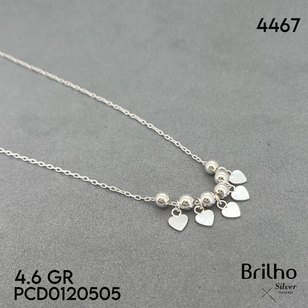 T19N239  CADENA BALINES Y CORAZONES