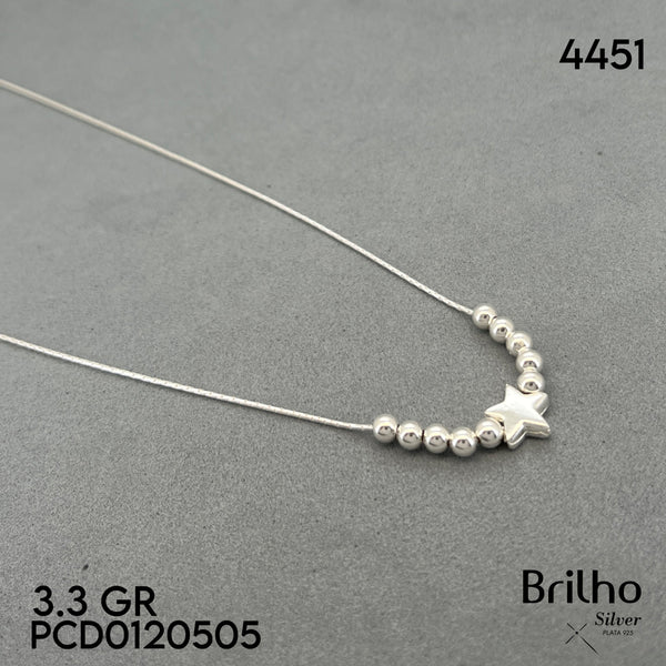 A6067 CADENA BALINES Y ESTRELLA