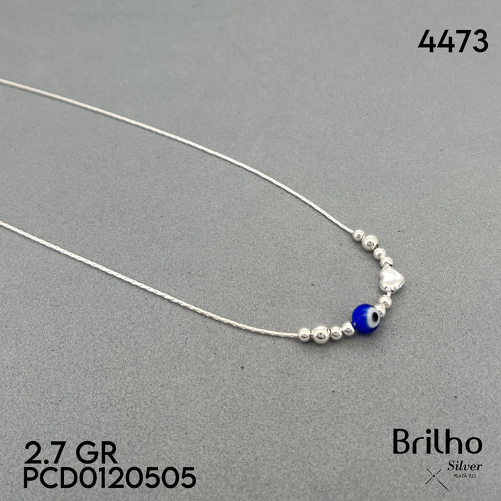 A6075 CADENA CORAZîN Y OJOS TURCOS