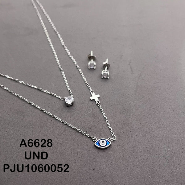 A6628 JUEGO OJO TURCO RODIO