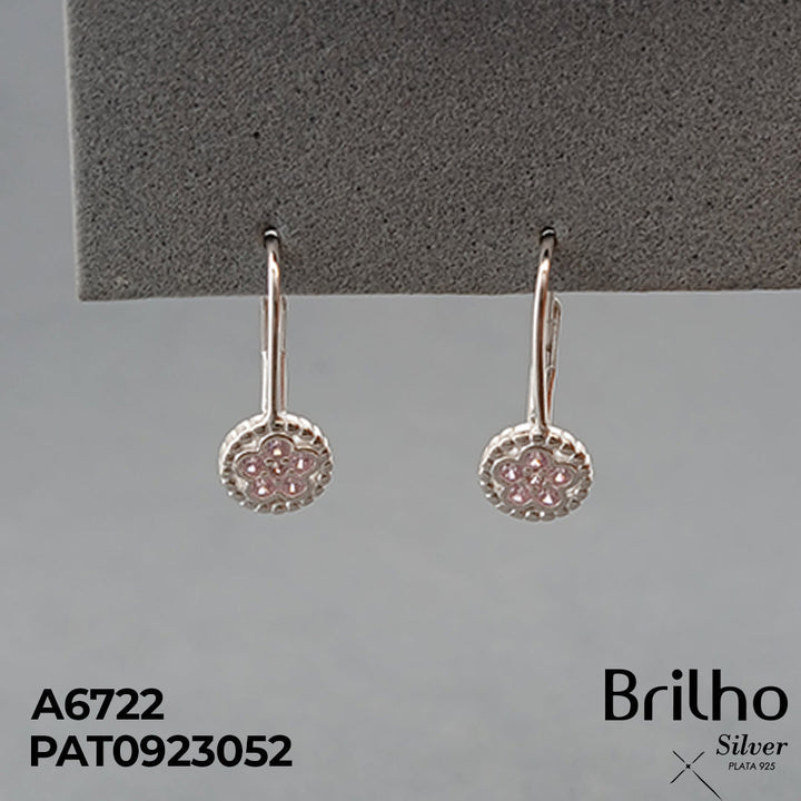 A6722 ARETE CIRCULO CON FLOR