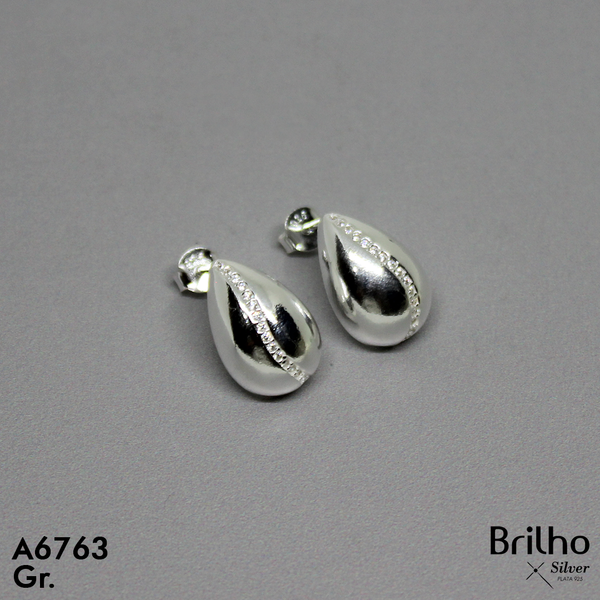 PCA0920002 ARETE LISO EN GOTA MICROCIRCON